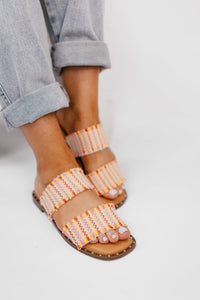 Corky's Pink Combo Afrayed of What Sandals FINAL SALE