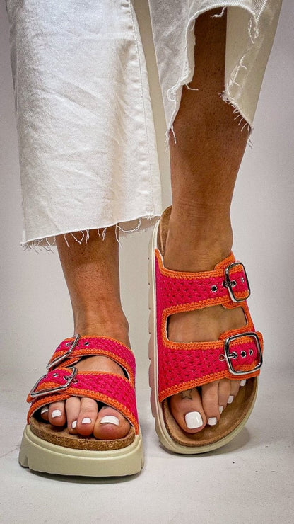 Corky's Pink Orange Rumor Has It Sandals - Macoma Boutique304 Sandals