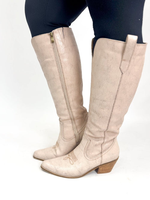 Corky's Putty Crackle Hats Off Boots - Wide Calf - Macoma Boutique303 Mules & Boots