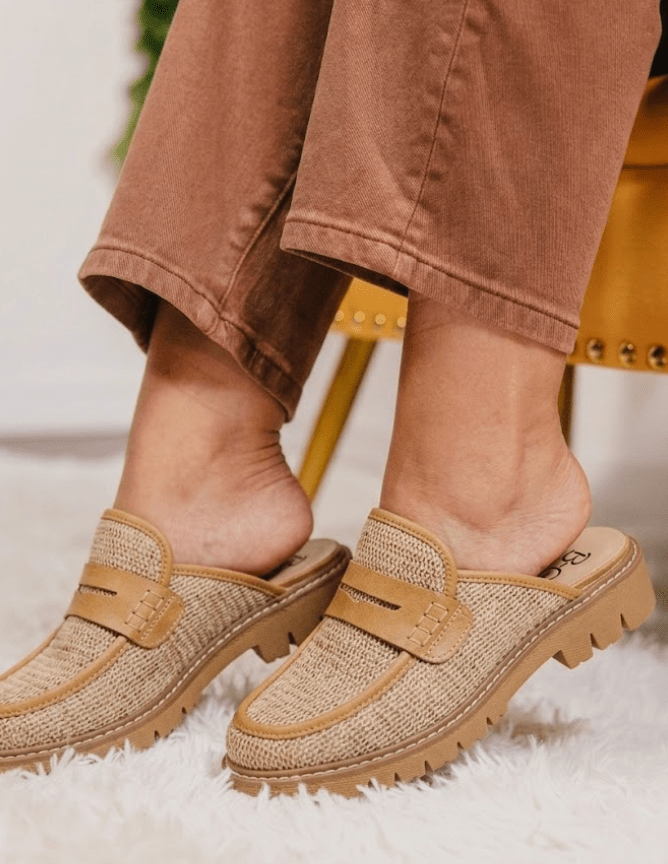 Corky's Raffia Am I Right Shoes - Macoma Boutique303 Mules & Boots
