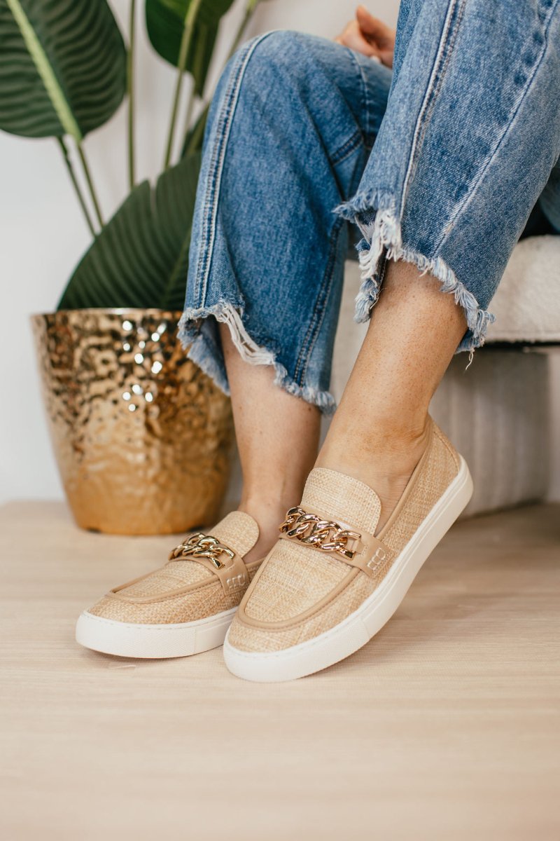 Corky's Raffia Chain Reaction Shoes