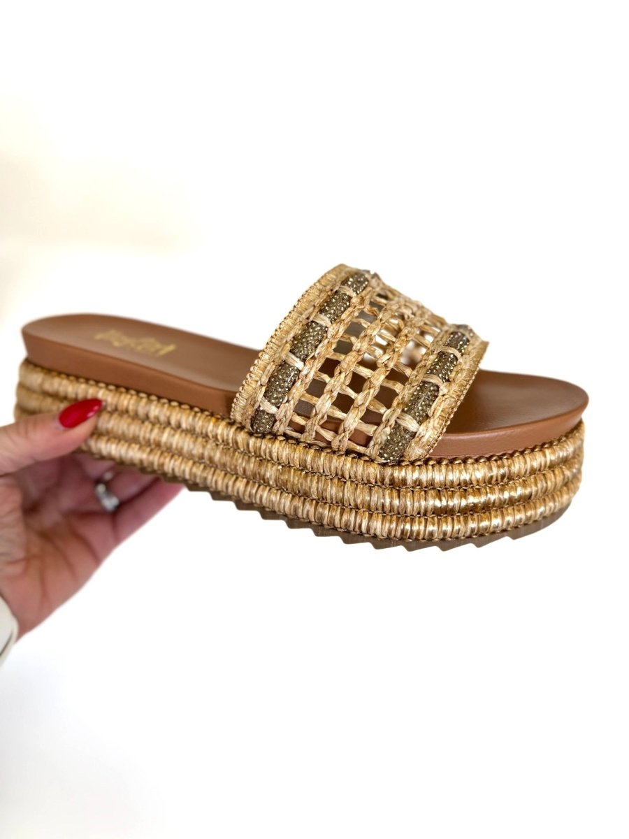 Corky's Raffia Hangover Sandals - Macoma Boutique304 Sandals