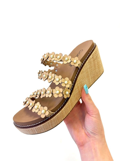 Corky's Raffia Let's Be Friends Wedges - Macoma Boutique302 Wedges & Heels