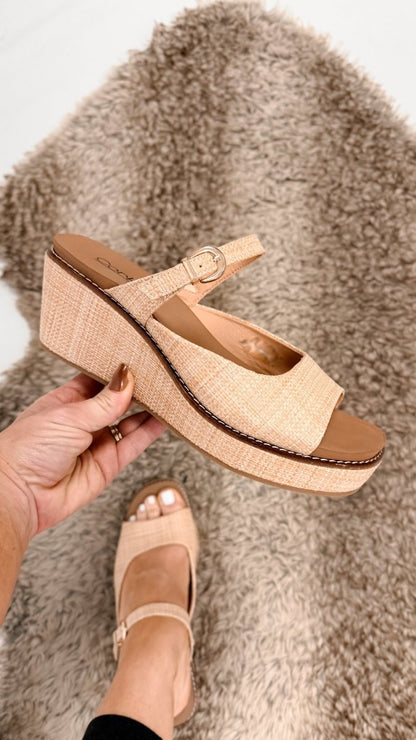 Corky's Raffia Treat Yourself Wedges - Macoma Boutique302 Wedges & Heels