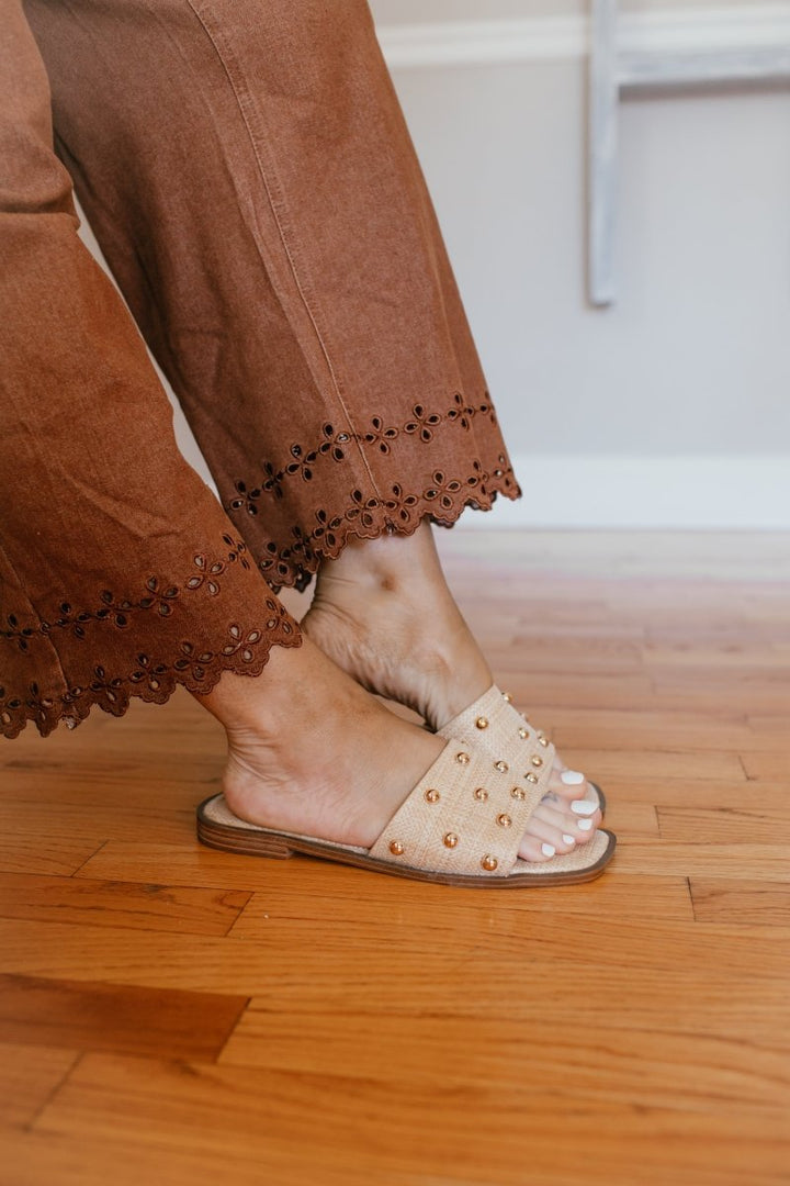 Corky's Raffia With Studs Come Aboard Sandals - Macoma Boutique305 Flats