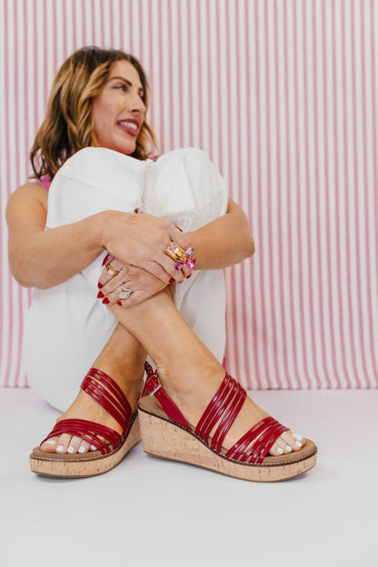 Corky's Red About Last Night Wedges - Macoma Boutique302 Wedges & Heels
