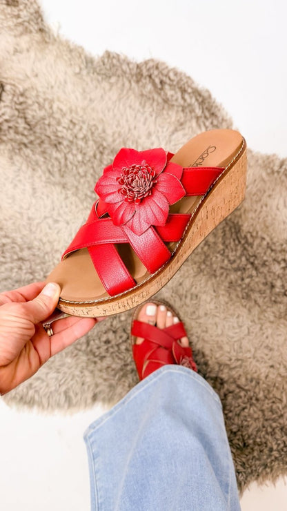 Corky's Red Heartbreaker Sandals - Macoma Boutique304 Sandals