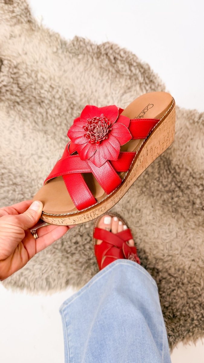 Corky's Red Heartbreaker Sandals - Macoma Boutique304 Sandals