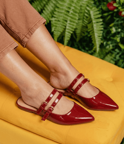 Corky's Red Patent Take A Number Mules - Macoma Boutique303 Mules & Boots