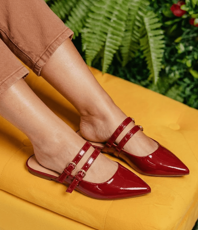 Corky's Red Patent Take A Number Mules - Macoma Boutique303 Mules & Boots