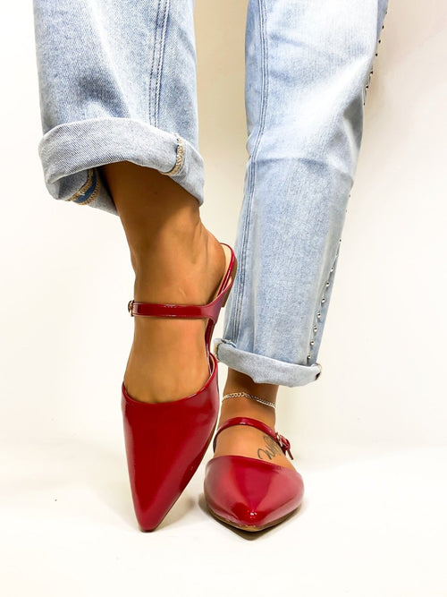 Corky's Red Patent Wanna Grab Drinks Flats - Macoma Boutique305 Flats