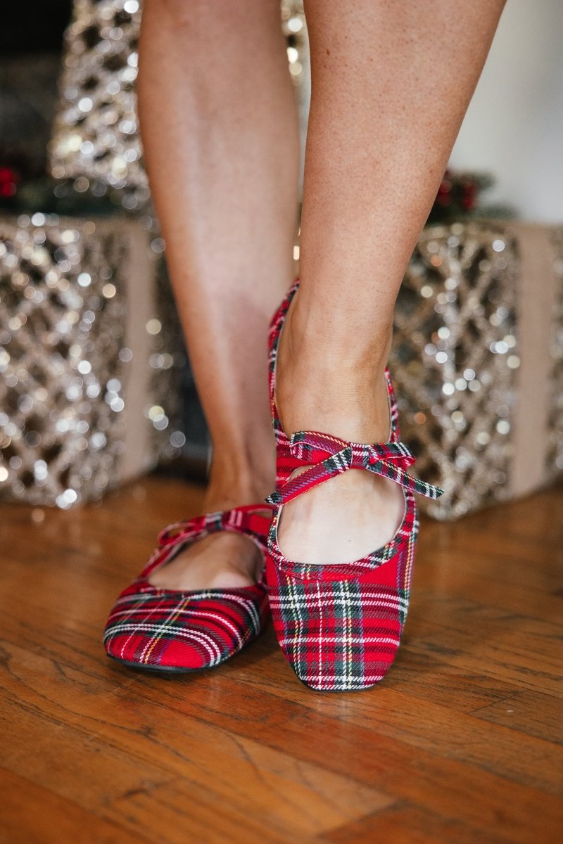 Corky's Red Plaid Layover Flats - Macoma Boutique305 Flats