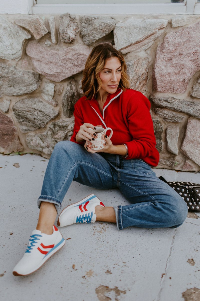 Corky's Red White Blue Kickoff Sneakers - Macoma Boutique301 Sneakers