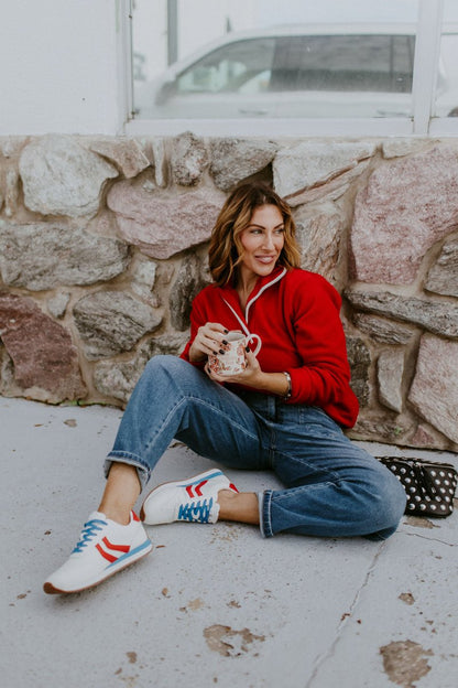 Corky's Red White Blue Kickoff Sneakers - Macoma Boutique301 Sneakers