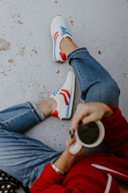 Corky's Red White Blue Kickoff Sneakers - Macoma Boutique301 Sneakers