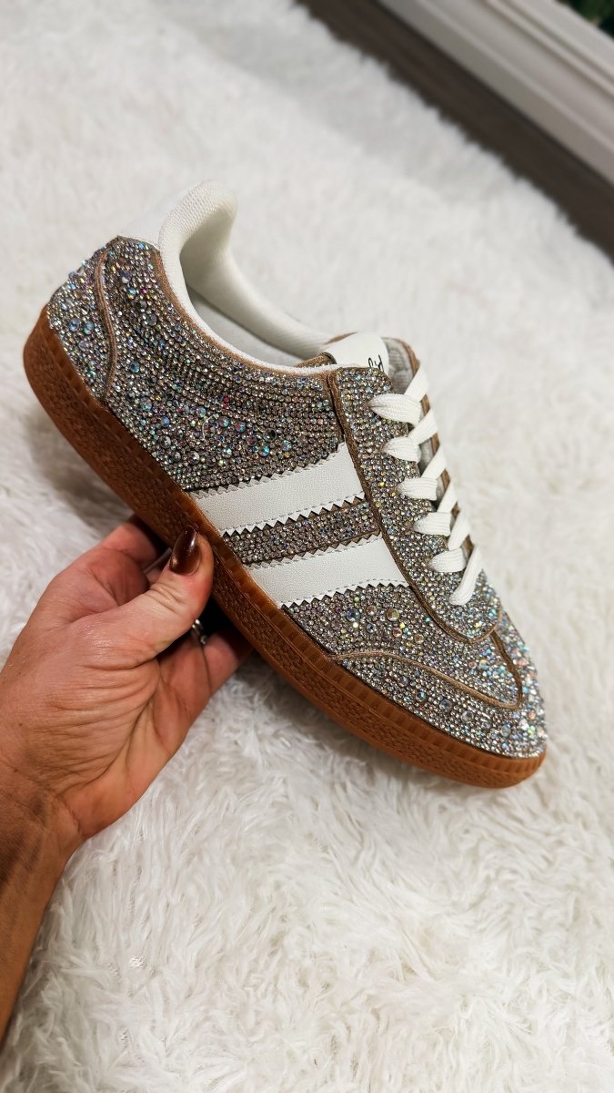 Corky's Rhinestone Heads Up Sneakers - Macoma Boutique301 Sneakers