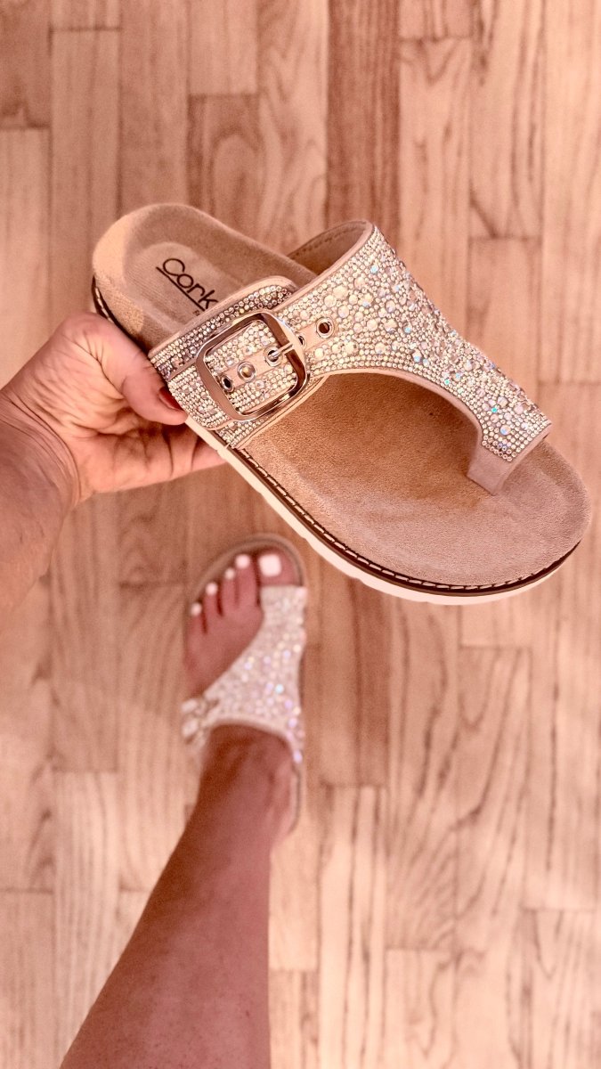Corky's Rhinestone Just The Girls Sandals - Macoma Boutique304 Sandals