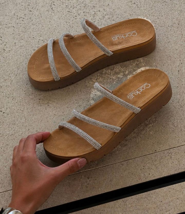 Corky's Rhinestone Striptease Sandals - Macoma Boutique304 Sandals