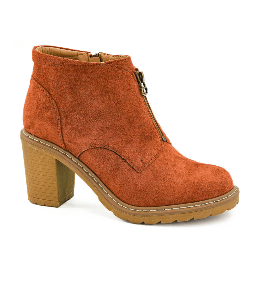 Corky's Rust Faux Suede Graham Cracker Boots