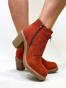 Corky's Rust Faux Suede Graham Cracker Boots - Macoma Boutique303 Mules & Boots