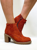 Corky's Rust Faux Suede Graham Cracker Boots - Macoma Boutique303 Mules & Boots