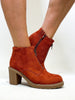 Corky's Rust Faux Suede Graham Cracker Boots - Macoma Boutique303 Mules & Boots