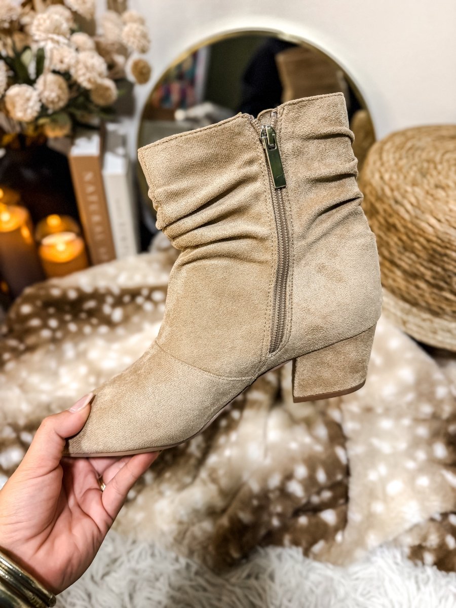 Corky's Sand Faux Suede Addicted Boots - Macoma Boutique303 Mules & Boots