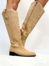 Corky's Sand Faux Suede Howdy Hunny Boots