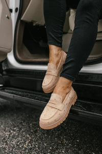 Corky's Sand Faux Suede Stud Muffin Shoes