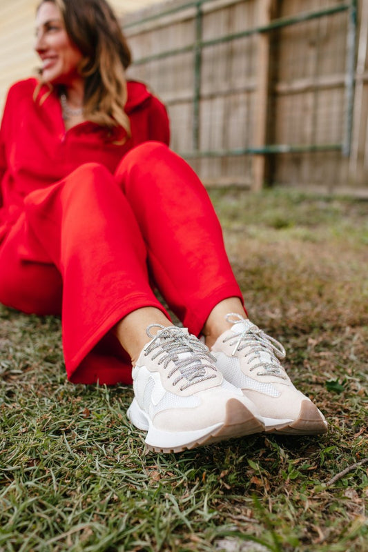 Corky's Sand No Prob Sneakers with Sparkle Laces - Macoma Boutique301 Sneakers