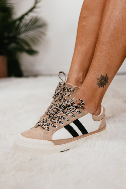 Corky's Sand White Black That's Her Sneakers - Macoma Boutique302 Wedges & Heels