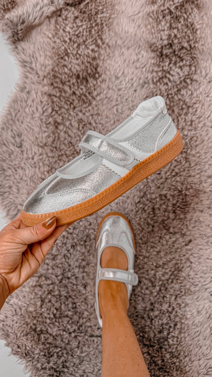 Corky's Silver Calm Down Sneakers - Macoma Boutique301 Sneakers