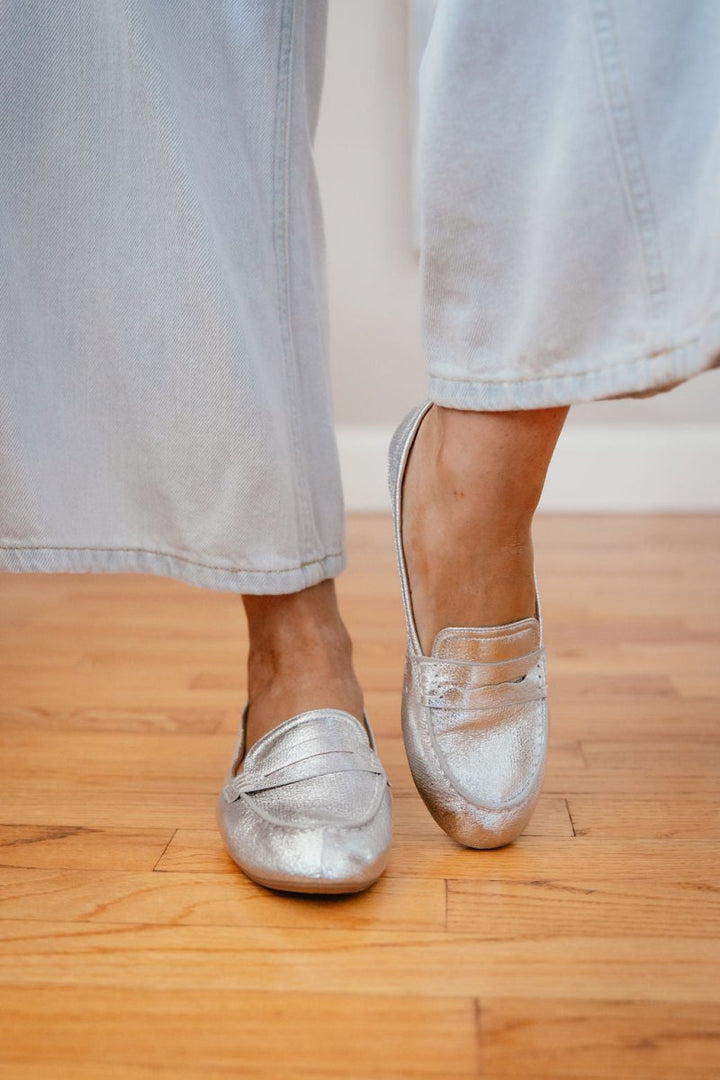 Corky's Silver Don't Tell Flats - Macoma Boutique305 Flats