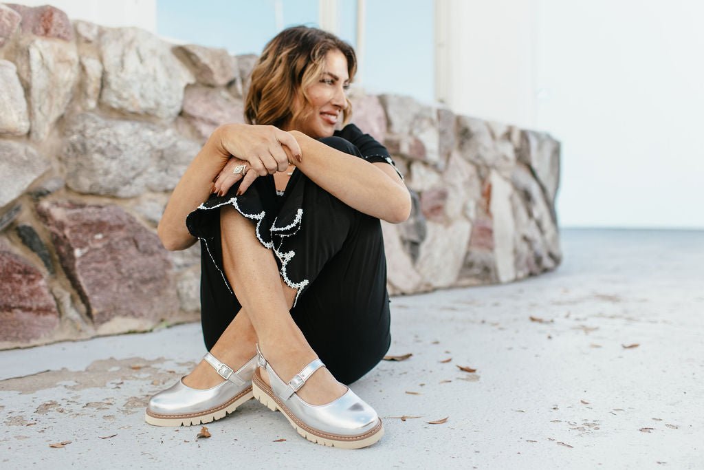 Corky's Silver Mirror Metallic If You Say So Shoes - Macoma Boutique305 Flats