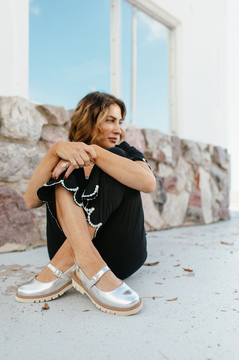 Corky's Silver Mirror Metallic If You Say So Shoes - Macoma Boutique305 Flats