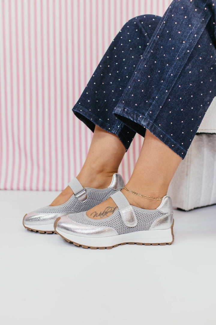 Corky's Silver No Biggie Sneakers - Macoma Boutique301 Sneakers