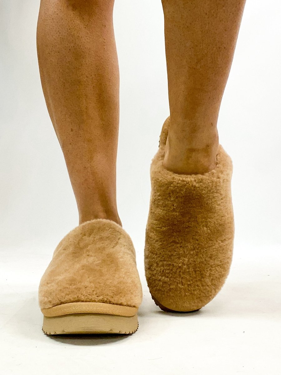 Corky's Tan Comfy Slippers - Macoma Boutique305 Flats