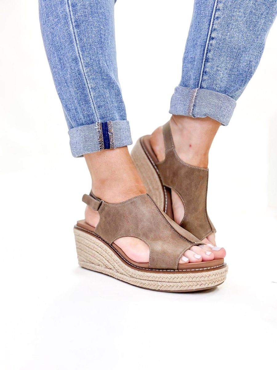 Corky's Tan K Bye Wedges FINAL SALE