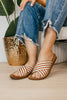 Corky's Tan Natural Stripe Dig It Sandals - FINAL SALE - Macoma Boutique304 Sandals