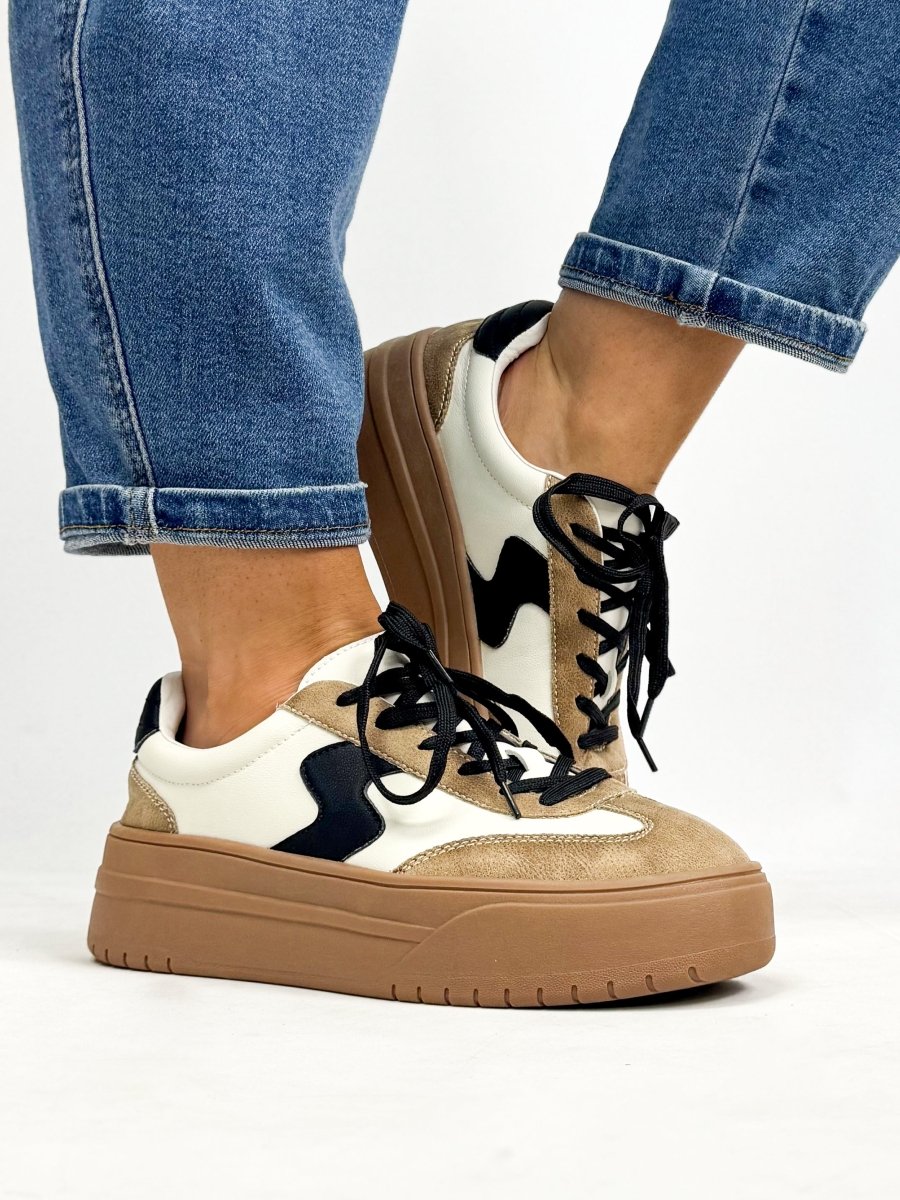 Corky's Tan Pop Off Sneakers - Macoma Boutique301 Sneakers