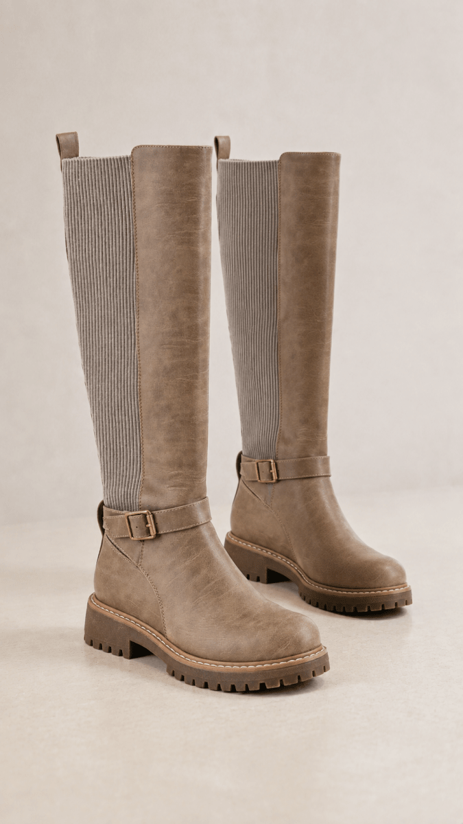 Corky's Taupe Let's Grab Coffee Boots - Macoma Boutique303 Mules & Boots