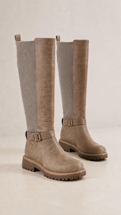 Corky's Taupe Let's Grab Coffee Boots - Macoma Boutique303 Mules & Boots