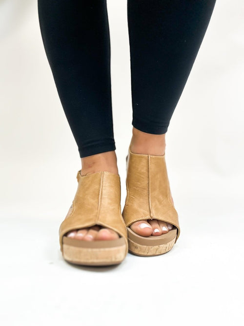 Corky's Taupe Smooth Carley Sandals - Macoma Boutique302 Wedges & Heels