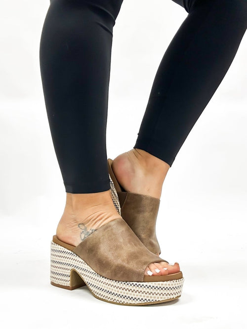 Corky's Taupe Totally Buggin Wedges - Macoma Boutique302 Wedges & Heels