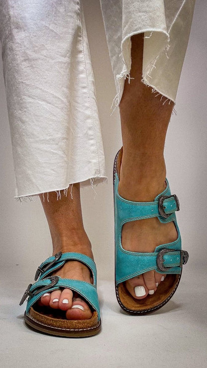 Corky's Teal Atta Girl Sandals - Macoma Boutique304 Sandals