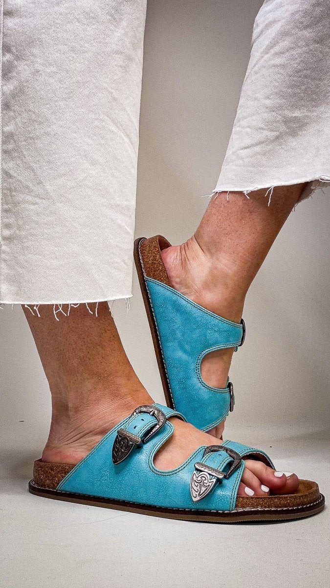 Corky's Teal Atta Girl Sandals - Macoma Boutique304 Sandals