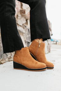 Corky's Tobacco Faux Suede Apple Sauced Boots