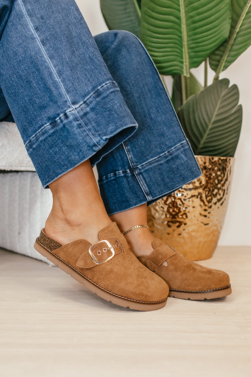 Corky's Tobacco Faux Suede Day Dream Shoes