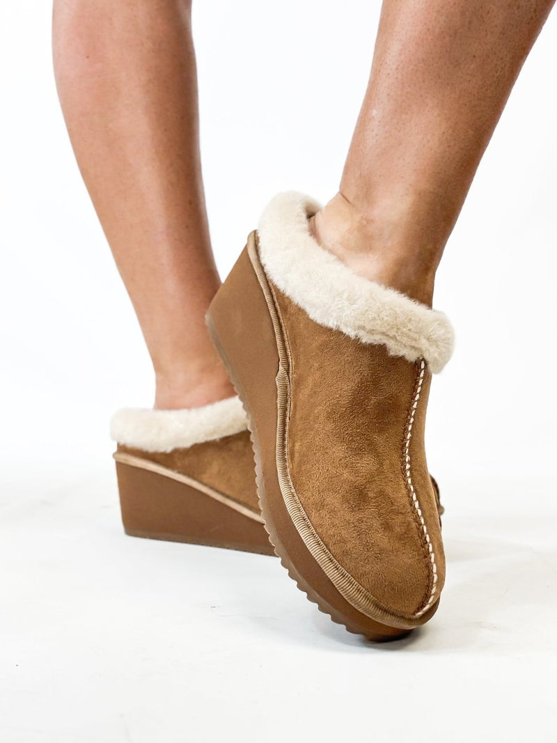 Corky's Tobacco Faux Suede Easy Going Shoes