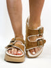 Corky's Tobacco Faux Suede Hearsay Sandals - Macoma Boutique304 Sandals